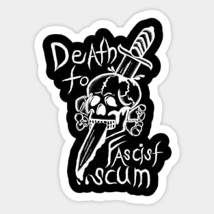 Death to Fascists Sticker